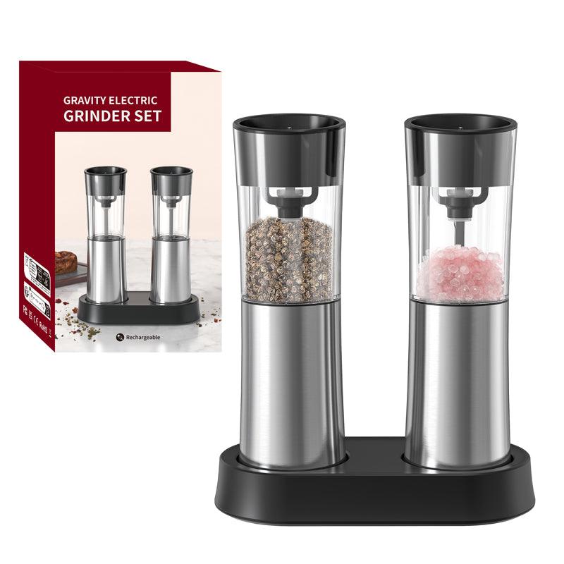 KLT Base Charging Rechargeable Pepper and Salt Electric Grinder with Base Gravity Sensing Kitchen Tools and Utensils KYMQ-28A&KYMQ-28C - KLT (ZHUHAI KELITONG ELECTRONIC CO., LTD.)