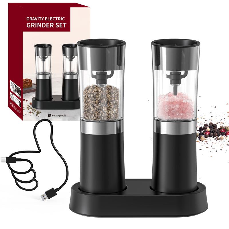 KLT Base Charging Rechargeable Pepper and Salt Electric Grinder with Base Gravity Sensing Kitchen Tools and Utensils KYMQ-29A&KYMQ-29C - KLT (ZHUHAI KELITONG ELECTRONIC CO., LTD.)