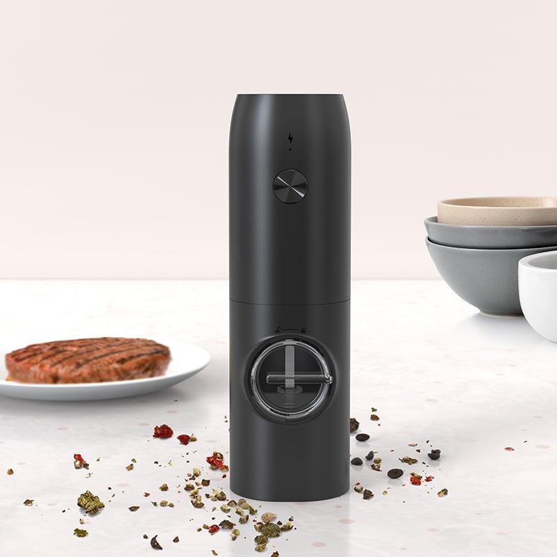 KLT Base Charging Rechargeable Pepper and Salt Electric Grinder with Base Kitchen Tools and Utensils KYMQ-15A&KYMQ-15C - KLT (ZHUHAI KELITONG ELECTRONIC CO., LTD.)