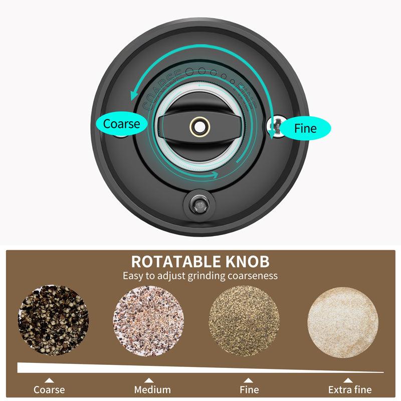 KLT Dry Alkaline Battery Pepper and Salt Electric Grinder with Base Kitchen Tools and Utensils KYMQ-44B-AH-BS - KLT (ZHUHAI KELITONG ELECTRONIC CO., LTD.)